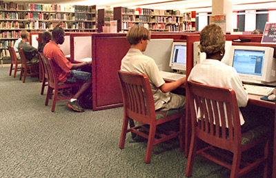 Library computer users
